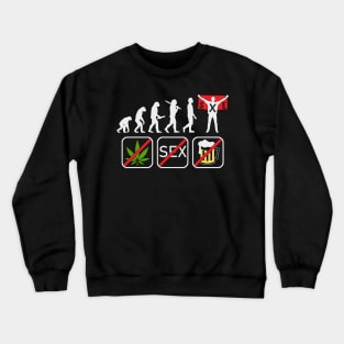 Straight Edge Vegan, Against Drugs, Punk Crewneck Sweatshirt